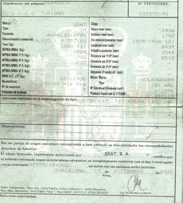 Утилизация автомобиля seat toledo ii (1m2) 1.9 tdi года 2003 питание arl