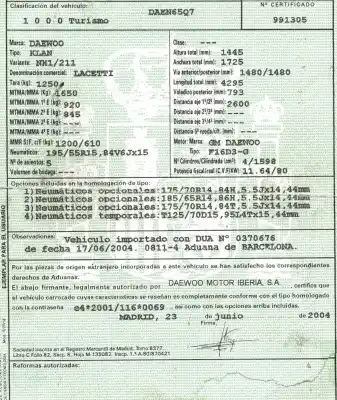 Scrapping Vehicle daewoo lacetti 1.6 cat of the year 2004 powered f16d3