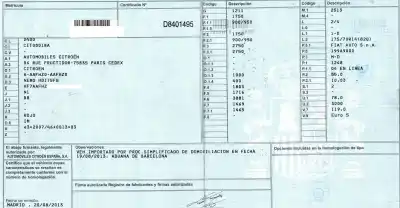 Veículo de Sucata citroen nemo 1.3 hdi fap do ano 2013 alimentado 199a9000