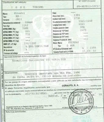 Véhicule à la ferraille hyundai coupe (j2) 1.6 fx coupe de l'année 1999 alimenté g4gr