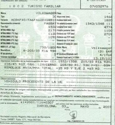 Утилизация автомобиля volkswagen passat b6 variant (3c5) 2.0 tdi года 2007 питание bkp