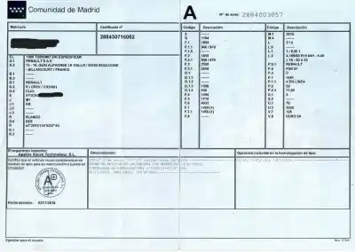 Veículo de Sucata renault clio iii 1.5 dci diesel cat do ano 2012 alimentado k9k6770