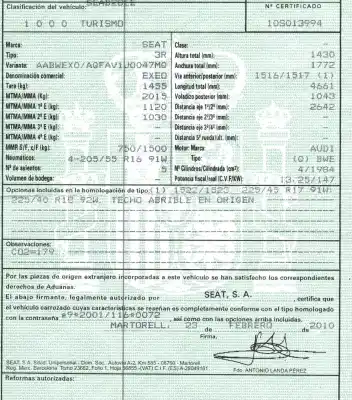 Veículo de Sucata seat exeo berlina (3r2) 2.0 16v t fsi do ano 2010 alimentado bwe