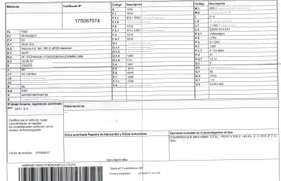 Veículo de Sucata seat leon st (5f8) 1.4 tgi bivalent. gasolina / cng do ano 2017 alimentado cpwa