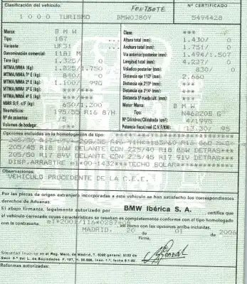 Veicolo di demolizione bmw serie 1 berlina (e81/e87) 2.0 cat dell'anno 2006 alimentato n46b20b