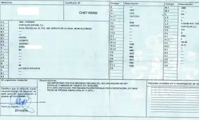 Veículo de Sucata dodge journey 2.4 16v do ano 2010 alimentado comprobar
