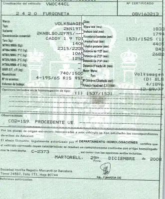 Утилизация автомобиля volkswagen caddy ka/kb (2k) 1.9 tdi года 2008 питание bls
