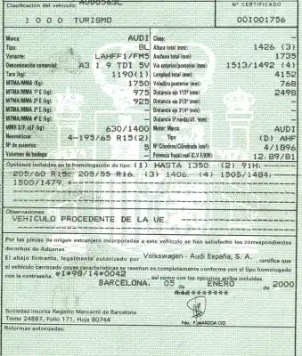 Здавання транспортного засобу audi a3 (8l) 1.9 tdi року 2000 потужний ahf