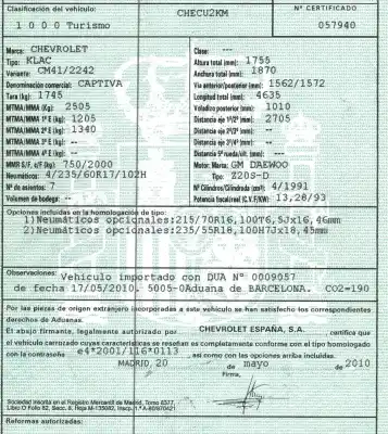 Veículo de Sucata chevrolet captiva 2.0 diesel cat do ano 2010 alimentado z20s