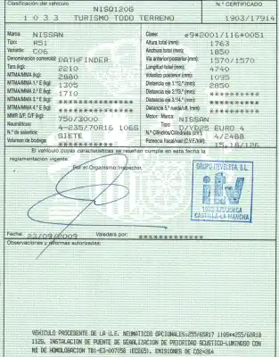 Veículo de Sucata nissan pathfinder (r51) 2.5 dci xe do ano 2009 alimentado yd25