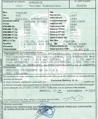 Утилизация автомобиля porsche cayenne (92a) 3.0 diesel года 2010 питание m059e cas