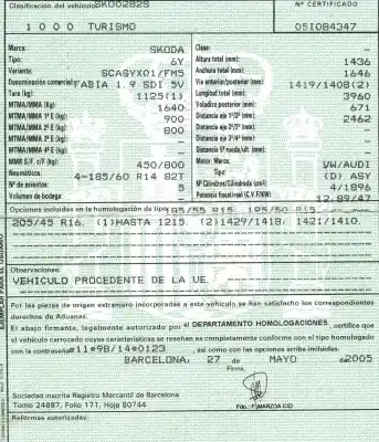 Утилизация автомобиля skoda fabia (6y2/6y3) 1.9 sdi cat (asy) года 2005 питание asy