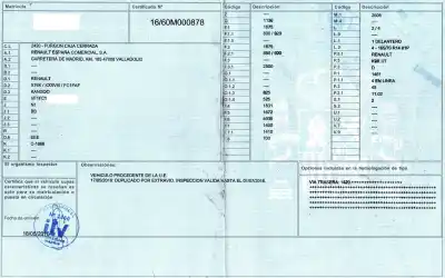 Здавання транспортного засобу renault kangoo (f/kc0) 1.5 dci diesel cat (k9k-716) року 2007 потужний d/k9k u7 Здавання транспортного засобу renault kangoo (f/kc0) 1.5 dci diesel cat (k9k-716) року 2007 потужний d/k9k u7