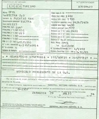 Veículo de Sucata opel vectra a 2.0 do ano 1994 alimentado c20ne