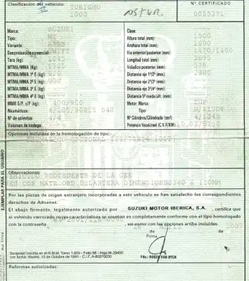 Утилизация автомобиля suzuki swift berlina (mz) gl года 2007 питание z13dt
