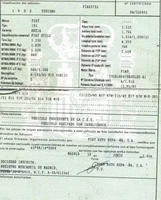 Утилизация автомобиля fiat                                               stilo (192)                                                                                                                                                                                                                                                1.9 jtd cat                                                                                                                                                                                                                                                года 2004 питание 192a1000