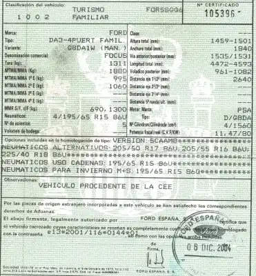 Здавання транспортного засобу ford focus c-max (cap) 1.6 tdci cat року 2004 потужний g8da