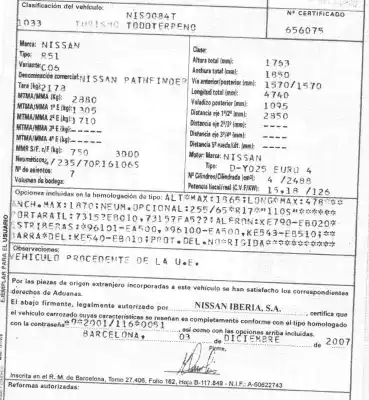 Veículo de Sucata nissan pathfinder (r51) 2.5 dci xe do ano 2007 alimentado yd25