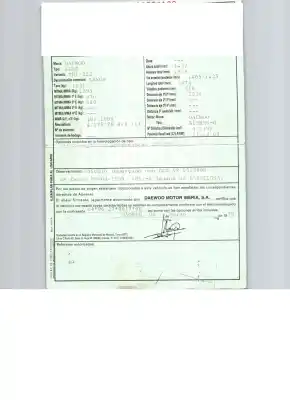 Scrapping Vehicle daewoo lanos (klat) 1.5 of the year 1999 powered a15sms