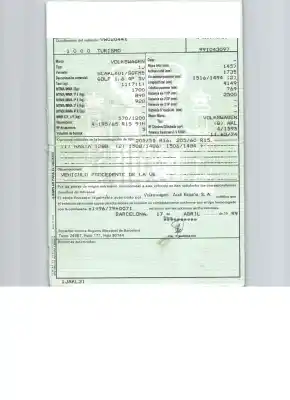 Veículo de Sucata volkswagen golf iv (1j1) 1.6 do ano 1999 alimentado akl