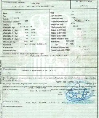 Veículo de Sucata volvo s40 i (644) 1.9 di do ano 2003 alimentado d4192t3