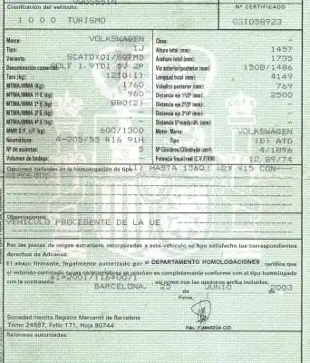 Sloopvoertuig volkswagen golf iv (1j1) 1.9 tdi van het jaar 2003 aangedreven atd