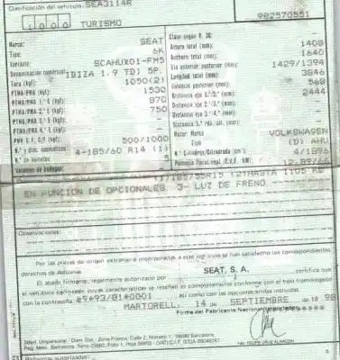 Scrapping Vehicle seat                                               ibiza (6k1)                                                                                                                                                                                                                                                1.9 tdi                                                                                                                                                                                                                                                    of the year 1998 powered ahu