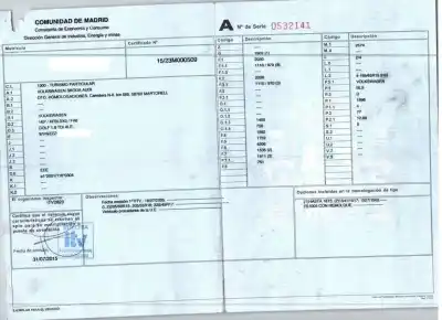 Veículo de Sucata volkswagen golf plus v (5m1, 521) 1.9 tdi do ano 2005 alimentado bls