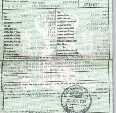 Veicolo di demolizione ford mondeo iii (b5y) 2.0 tdci dell'anno 2004 alimentato fmba