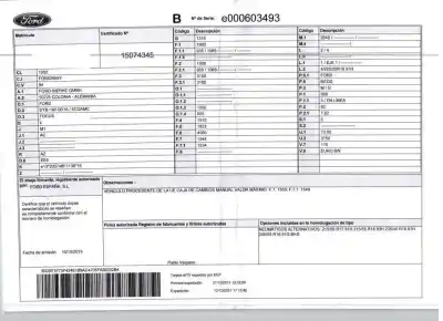 Veículo de Sucata ford focus iii turnier 1.0 ecoboost do ano 2015 alimentado m1dd