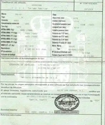 Sloopvoertuig volvo v50 (545) 1.8 van het jaar 2005 aangedreven b4184s11