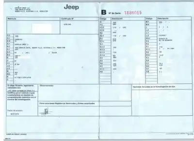 Утилизация автомобиля jeep compass (mk49) 2.2 crd года 2013 питание 651 on crankcase