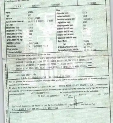 Утилизация автомобиля honda fr-v (be) 2.0 (be3) года 2005 питание k20a9