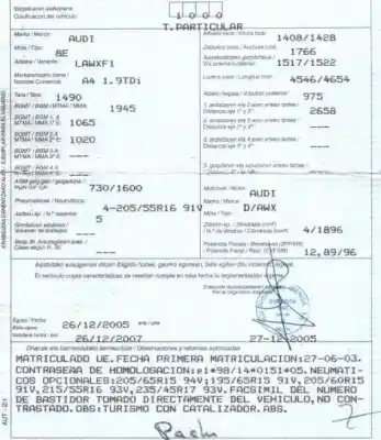 Утилизация автомобиля audi a4 b6 (8e2) 1.9 tdi года 2003 питание awx
