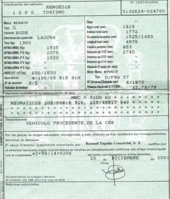 Утилизация автомобиля renault laguna ii (bg0/1_) 1.9 dci года 2001 питание f9qt754