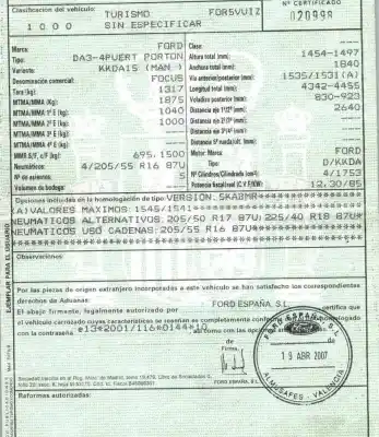 Утилизация автомобиля ford                                               focus ii (da_, hcp, dp)                                                                                                                                                                                                                                    1.8 tdci года 2007 питание kkda