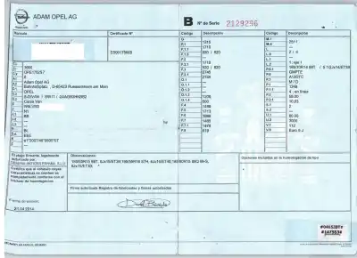 Veicolo di demolizione opel corsa d furgoneta/hatchback (s07) 1.3 cdti (l08) dell'anno 2014 alimentato a13dtc