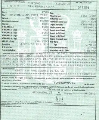 Veículo de Sucata ford focus iii 1.0 ecoboost do ano 2012 alimentado m1da