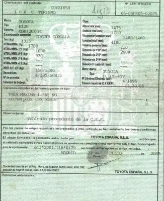 Утилизация автомобиля toyota corolla (_e12_) 2.0 d-4d (cde120r_, cde120l_) года 2005 питание 1cdftv