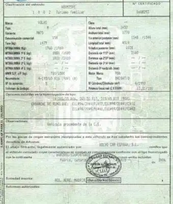 Vehicul casat volvo v50 (545) 2.0 d al anului 2006 alimentat d4204t