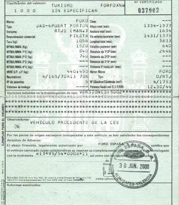Scrapping Vehicle ford fiesta iv (ja_, jb_) 1.8 d of the year 2000 powered rtj