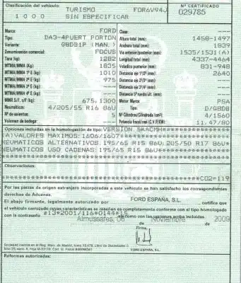 Утилизация автомобиля ford                                               focus ii (da_, hcp, dp)                                                                                                                                                                                                                                    1.6 tdci года 2009 питание g8db