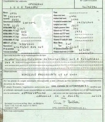 Утилизация автомобиля opel corsa c (x01) 1.3 cdti (f08, f68) года 2004 питание z13dt