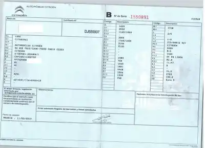 Утилизация автомобиля citroen c4 picasso i monospace (ud_) 1.6 hdi 110 года 2013 питание 9h05