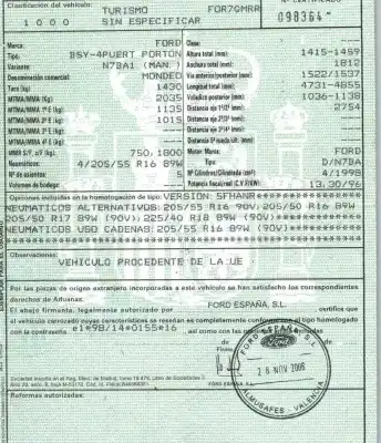 Verschrottungsfahrzeug ford mondeo iii (b5y) 2.0 tdci des jahres 2007 angetrieben n7ba