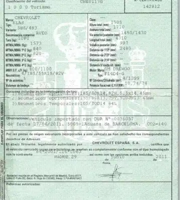 Veículo de Sucata chevrolet aveo 1.4 cat do ano 2011 alimentado f14d4