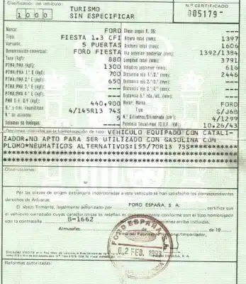 Утилизация автомобиля ford fiesta iii (gfj) 1.3 cat года 1993 питание j6b