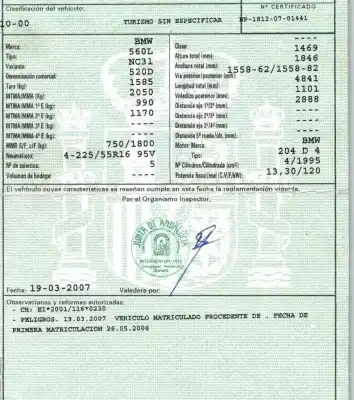 Veicolo di demolizione bmw 5 (e60) 520 d dell'anno 2007 alimentato 204d4