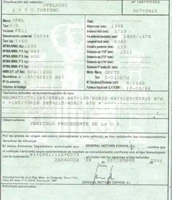 Утилизация автомобиля opel corsa d (s07) 1.3 cdti (l08, l68) года 2007 питание z13dth