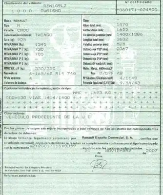 Утилизация автомобиля renault twingo ii (cn0_) 1.2 (cn0d) года 2008 питание d7fa800